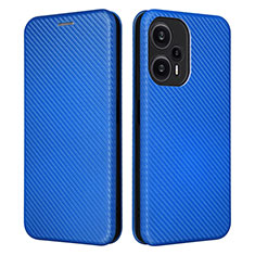 Funda de Cuero Cartera con Soporte Carcasa L02Z para Xiaomi Redmi Note 12 Turbo 5G Azul