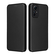 Funda de Cuero Cartera con Soporte Carcasa L02Z para Xiaomi Redmi Note 12S Negro