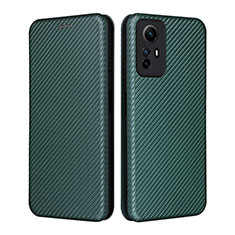 Funda de Cuero Cartera con Soporte Carcasa L02Z para Xiaomi Redmi Note 12S Verde