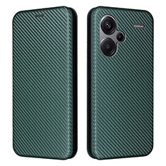 Funda de Cuero Cartera con Soporte Carcasa L02Z para Xiaomi Redmi Note 13 Pro+ Plus 5G Verde