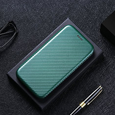 Funda de Cuero Cartera con Soporte Carcasa L02Z para Xiaomi Redmi Note 9 Verde