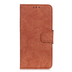 Funda de Cuero Cartera con Soporte Carcasa L03 para Alcatel 3L Naranja