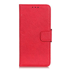 Funda de Cuero Cartera con Soporte Carcasa L03 para Alcatel 3L Rojo