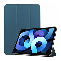 Funda de Cuero Cartera con Soporte Carcasa L03 para Apple iPad Air 4 10.9 (2020) Azul