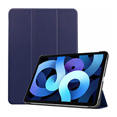 Funda de Cuero Cartera con Soporte Carcasa L03 para Apple iPad Air 5 10.9 (2022) Azul Real