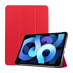 Funda de Cuero Cartera con Soporte Carcasa L03 para Apple iPad Air 5 10.9 (2022) Rojo