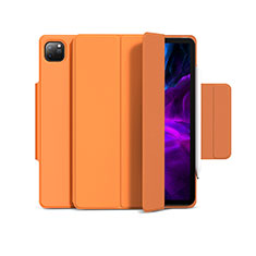 Funda de Cuero Cartera con Soporte Carcasa L03 para Apple iPad Pro 12.9 (2020) Naranja