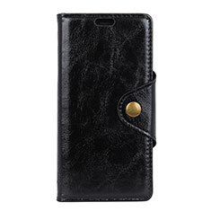 Funda de Cuero Cartera con Soporte Carcasa L03 para HTC Desire 12 Plus Negro