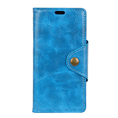 Funda de Cuero Cartera con Soporte Carcasa L03 para HTC U12 Life Azul