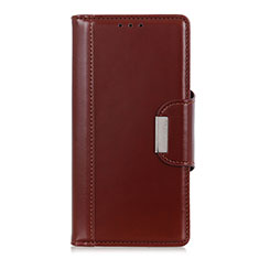 Funda de Cuero Cartera con Soporte Carcasa L03 para Huawei Honor 30 Marron