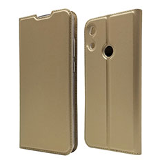 Funda de Cuero Cartera con Soporte Carcasa L03 para Huawei Honor 8A Oro