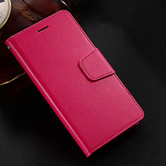 Funda de Cuero Cartera con Soporte Carcasa L03 para Huawei Honor V10 Lite Rojo