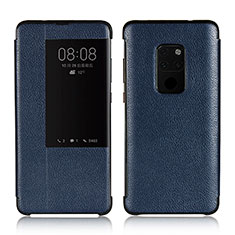 Funda de Cuero Cartera con Soporte Carcasa L03 para Huawei Mate 20 Azul