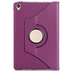 Funda de Cuero Cartera con Soporte Carcasa L03 para Huawei MediaPad M6 8.4 Morado