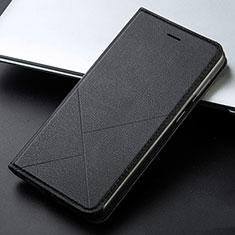 Funda de Cuero Cartera con Soporte Carcasa L03 para Huawei Y9 Prime (2019) Negro