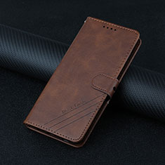 Funda de Cuero Cartera con Soporte Carcasa L03 para Motorola Moto Edge 20 Pro 5G Marron