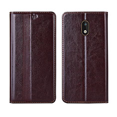 Funda de Cuero Cartera con Soporte Carcasa L03 para Nokia 1.3 Marron