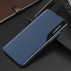 Funda de Cuero Cartera con Soporte Carcasa L03 para Oppo Find X5 5G Azul