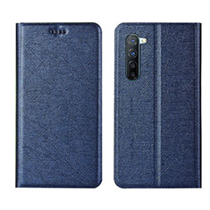 Funda de Cuero Cartera con Soporte Carcasa L03 para Oppo K7 5G Azul