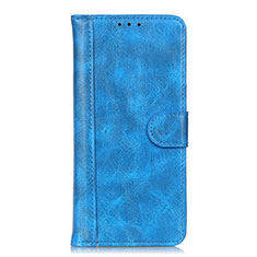 Funda de Cuero Cartera con Soporte Carcasa L03 para Realme 7 Azul Cielo