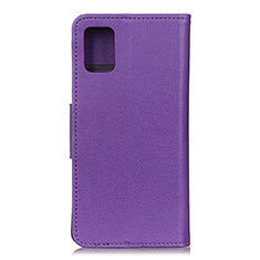 Funda de Cuero Cartera con Soporte Carcasa L03 para Samsung Galaxy A41 Morado