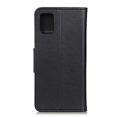 Funda de Cuero Cartera con Soporte Carcasa L03 para Samsung Galaxy A41 Negro