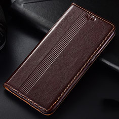 Funda de Cuero Cartera con Soporte Carcasa L03 para Samsung Galaxy M60s Marron