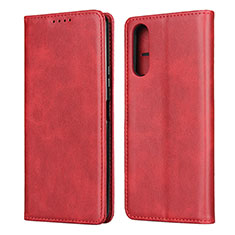 Funda de Cuero Cartera con Soporte Carcasa L03 para Sony Xperia 10 II Rojo