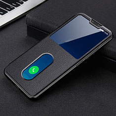 Funda de Cuero Cartera con Soporte Carcasa L03 para Vivo V20 Pro 5G Negro