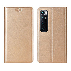 Funda de Cuero Cartera con Soporte Carcasa L03 para Xiaomi Mi 10 Ultra Oro