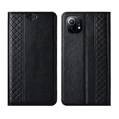 Funda de Cuero Cartera con Soporte Carcasa L03 para Xiaomi Mi 11 Lite 5G Negro