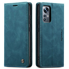 Funda de Cuero Cartera con Soporte Carcasa L03 para Xiaomi Mi 12 5G Azul