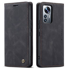 Funda de Cuero Cartera con Soporte Carcasa L03 para Xiaomi Mi 12 Lite 5G Negro