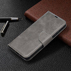 Funda de Cuero Cartera con Soporte Carcasa L03 para Xiaomi Redmi 9C Gris