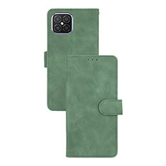 Funda de Cuero Cartera con Soporte Carcasa L03Z para Huawei Nova 8 SE 4G Verde