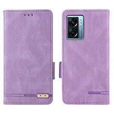 Funda de Cuero Cartera con Soporte Carcasa L03Z para OnePlus Nord N300 5G Morado