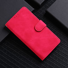 Funda de Cuero Cartera con Soporte Carcasa L03Z para Realme 7i RMX2193 Rosa Roja