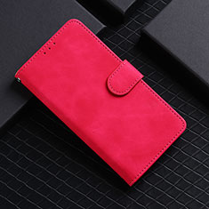 Funda de Cuero Cartera con Soporte Carcasa L03Z para Realme 8 4G Rosa Roja