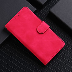 Funda de Cuero Cartera con Soporte Carcasa L03Z para Realme C21Y Rosa Roja