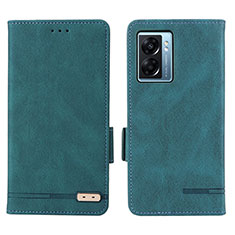 Funda de Cuero Cartera con Soporte Carcasa L03Z para Realme Q5i 5G Verde