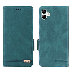 Funda de Cuero Cartera con Soporte Carcasa L03Z para Samsung Galaxy A04E Verde