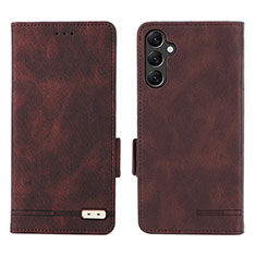 Funda de Cuero Cartera con Soporte Carcasa L03Z para Samsung Galaxy A14 4G Marron