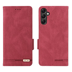 Funda de Cuero Cartera con Soporte Carcasa L03Z para Samsung Galaxy A14 4G Rojo