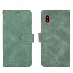 Funda de Cuero Cartera con Soporte Carcasa L03Z para Samsung Galaxy A20 SC-02M SCV46 Verde