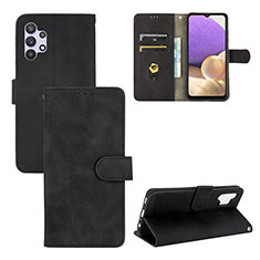 Funda de Cuero Cartera con Soporte Carcasa L03Z para Samsung Galaxy A32 5G Negro