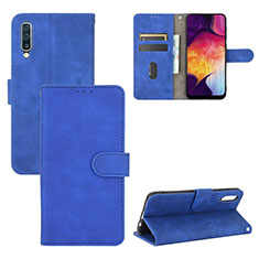 Funda de Cuero Cartera con Soporte Carcasa L03Z para Samsung Galaxy A50 Azul