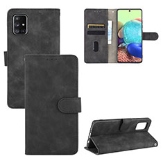 Funda de Cuero Cartera con Soporte Carcasa L03Z para Samsung Galaxy A71 4G A715 Negro