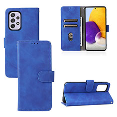 Funda de Cuero Cartera con Soporte Carcasa L03Z para Samsung Galaxy A73 5G Azul