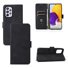 Funda de Cuero Cartera con Soporte Carcasa L03Z para Samsung Galaxy A73 5G Negro