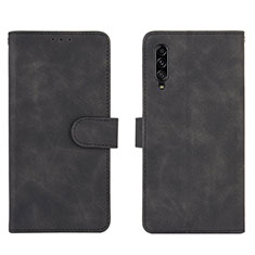 Funda de Cuero Cartera con Soporte Carcasa L03Z para Samsung Galaxy A90 5G Negro